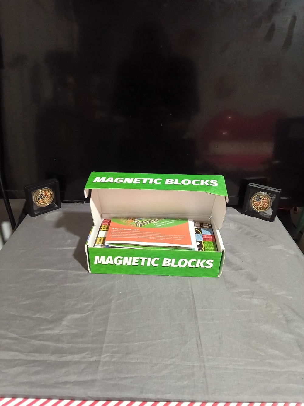 Magnetic Blocks Building Set - Green - Picture 2 of 5